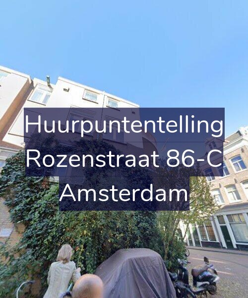 Foto gevel Huurpuntentelling voor Rozenstraat 86-C, Amsterdam