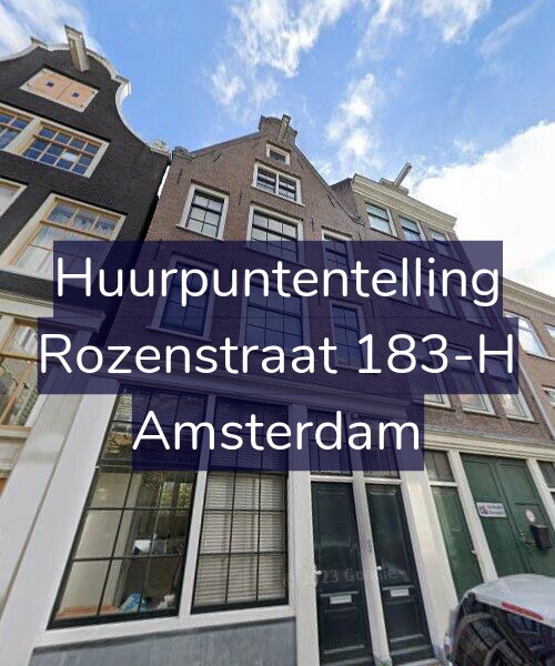 Foto gevel Huurpuntentelling voor Rozenstraat 183-H, Amsterdam