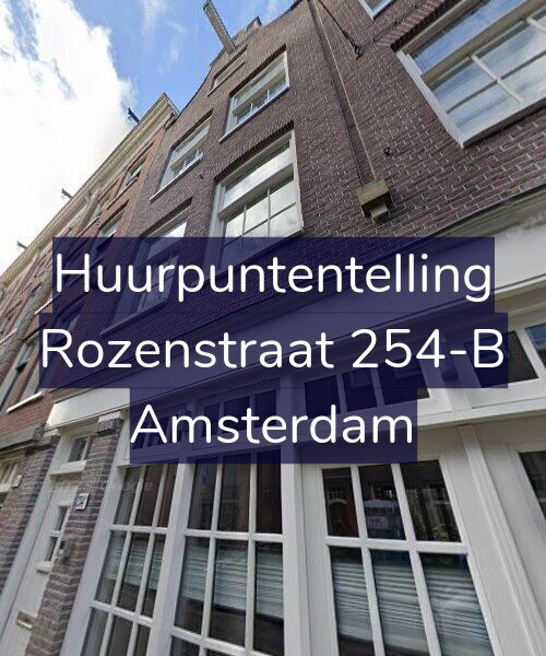 Foto gevel Huurpuntentelling voor Rozenstraat 254-B, Amsterdam