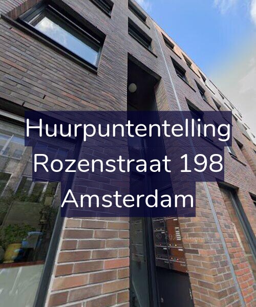 Foto gevel Huurpuntentelling voor Rozenstraat 198, Amsterdam