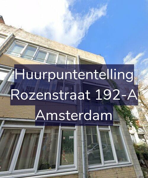Foto gevel Huurpuntentelling voor Rozenstraat 192-A, Amsterdam