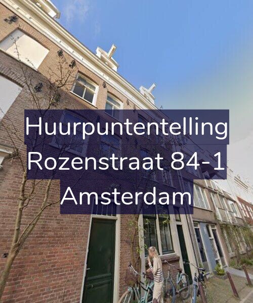Foto gevel Huurpuntentelling voor Rozenstraat 84-1, Amsterdam