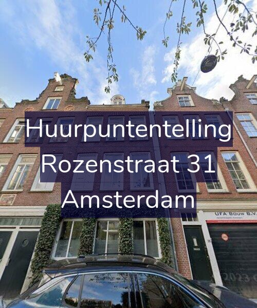 Foto gevel Huurpuntentelling voor Rozenstraat 31, Amsterdam