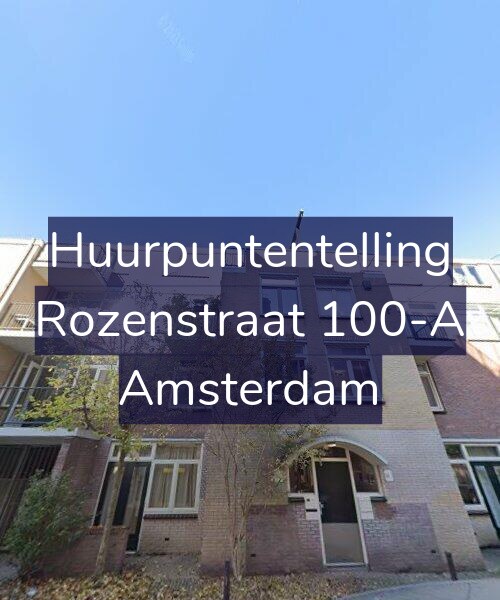 Foto gevel Huurpuntentelling voor Rozenstraat 100-A, Amsterdam