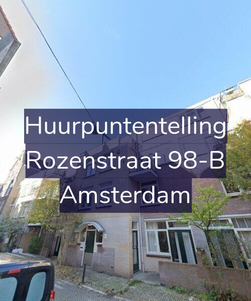 Foto gevel Huurpuntentelling voor Rozenstraat 98-B, Amsterdam