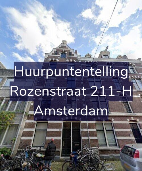 Foto gevel Huurpuntentelling voor Rozenstraat 211-H, Amsterdam