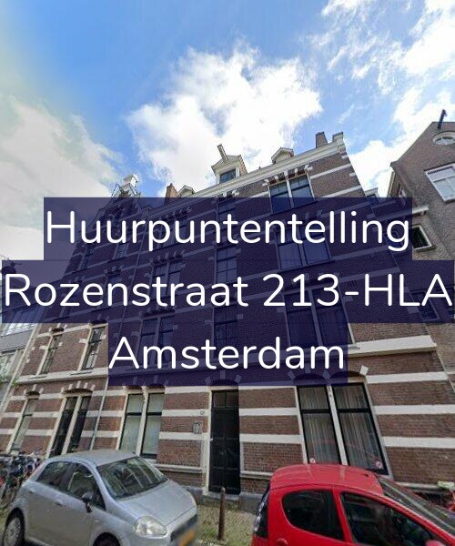 Foto gevel Huurpuntentelling voor Rozenstraat 213-HLA, Amsterdam