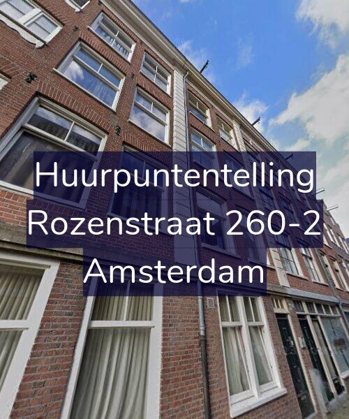 Foto gevel Huurpuntentelling voor Rozenstraat 260-2, Amsterdam