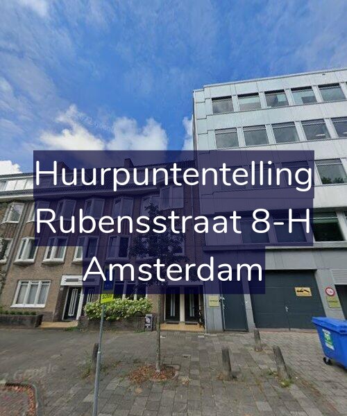 Foto gevel Huurpuntentelling voor Rubensstraat 8-H, Amsterdam