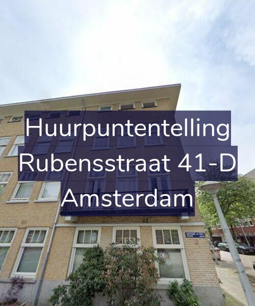 Foto gevel Huurpuntentelling voor Rubensstraat 41-D, Amsterdam