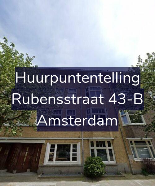 Foto gevel Huurpuntentelling voor Rubensstraat 43-B, Amsterdam