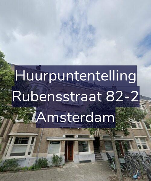 Foto gevel Huurpuntentelling voor Rubensstraat 82-2, Amsterdam