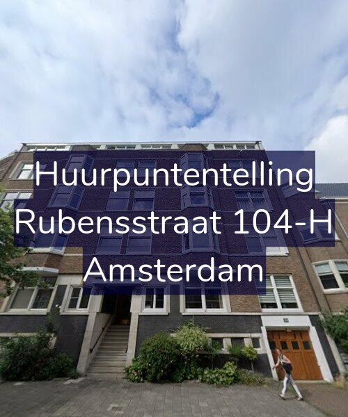 Foto gevel Huurpuntentelling voor Rubensstraat 104-H, Amsterdam