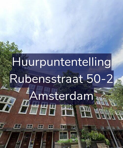 Foto gevel Huurpuntentelling voor Rubensstraat 50-2, Amsterdam