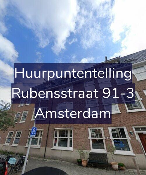 Foto gevel Huurpuntentelling voor Rubensstraat 91-3, Amsterdam