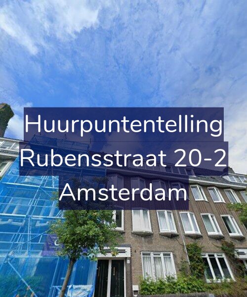 Foto gevel Huurpuntentelling voor Rubensstraat 20-2, Amsterdam