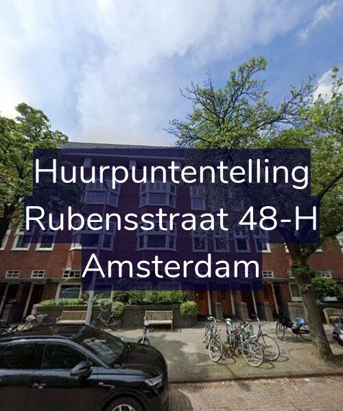 Foto gevel Huurpuntentelling voor Rubensstraat 48-H, Amsterdam