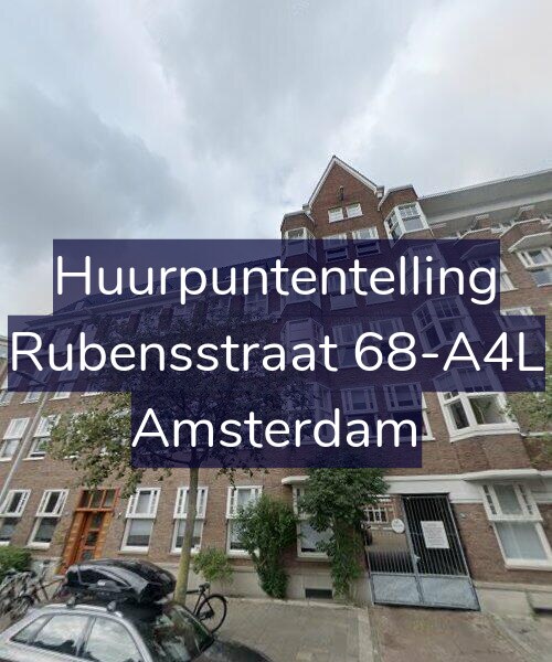 Foto gevel Huurpuntentelling voor Rubensstraat 68-A4L, Amsterdam