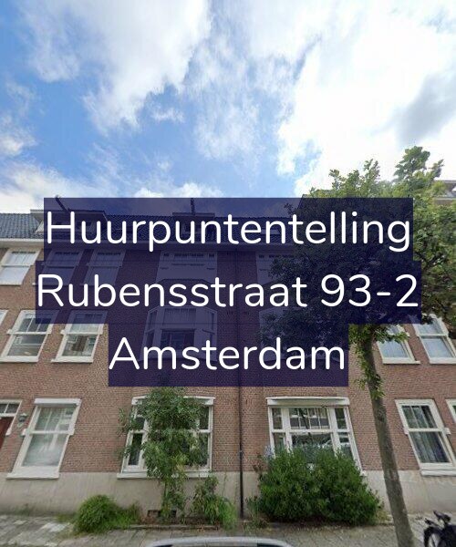 Foto gevel Huurpuntentelling voor Rubensstraat 93-2, Amsterdam