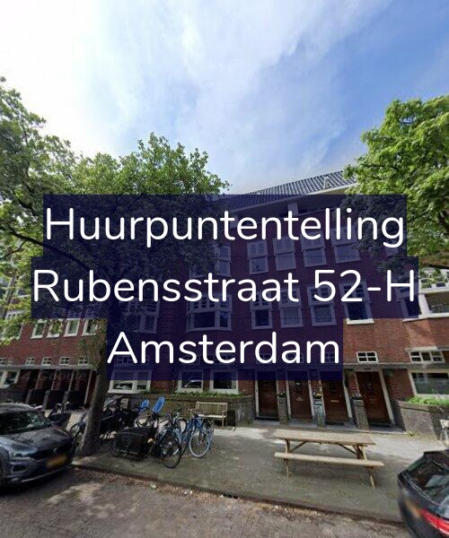 Foto gevel Huurpuntentelling voor Rubensstraat 52-H, Amsterdam