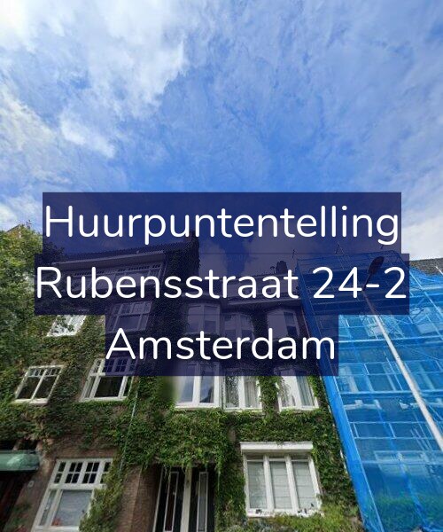 Foto gevel Huurpuntentelling voor Rubensstraat 24-2, Amsterdam