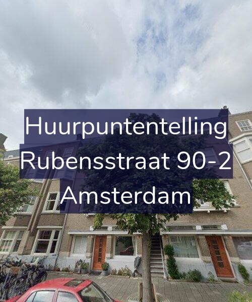 Foto gevel Huurpuntentelling voor Rubensstraat 90-2, Amsterdam