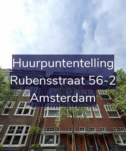 Foto gevel Huurpuntentelling voor Rubensstraat 56-2, Amsterdam