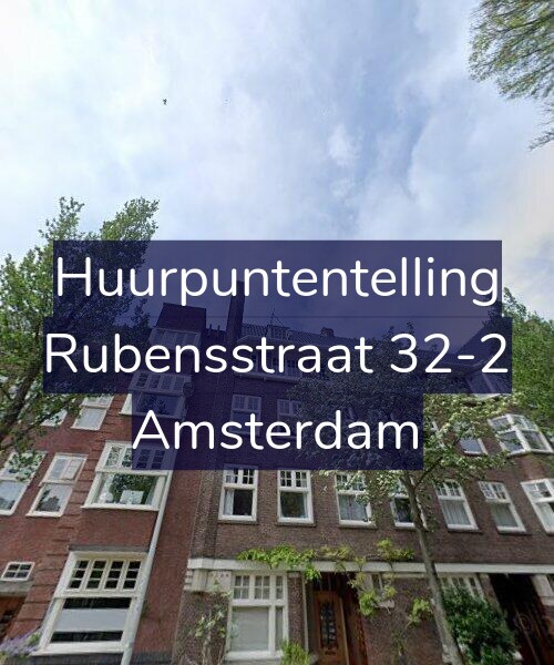 Foto gevel Huurpuntentelling voor Rubensstraat 32-2, Amsterdam