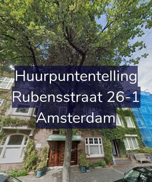 Foto gevel Huurpuntentelling voor Rubensstraat 26-1, Amsterdam