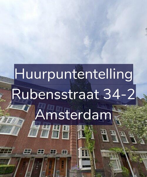 Foto gevel Huurpuntentelling voor Rubensstraat 34-2, Amsterdam