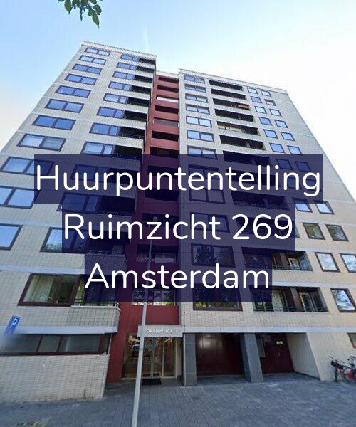 Foto gevel Huurpuntentelling voor Ruimzicht 269, Amsterdam