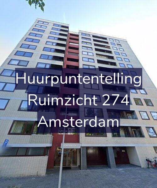 Foto gevel Huurpuntentelling voor Ruimzicht 274, Amsterdam