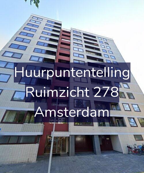 Foto gevel Huurpuntentelling voor Ruimzicht 278, Amsterdam