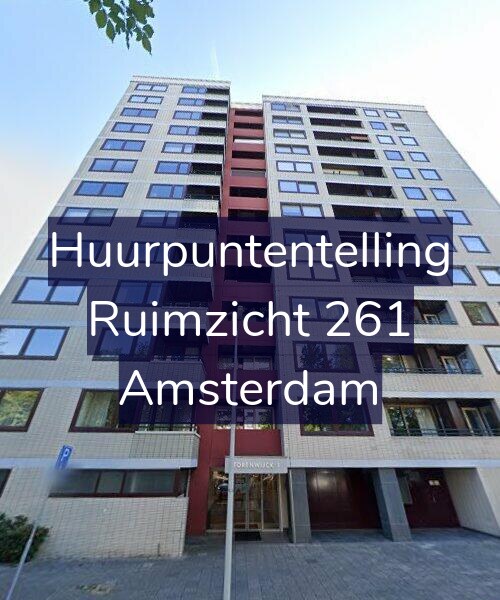 Foto gevel Huurpuntentelling voor Ruimzicht 261, Amsterdam