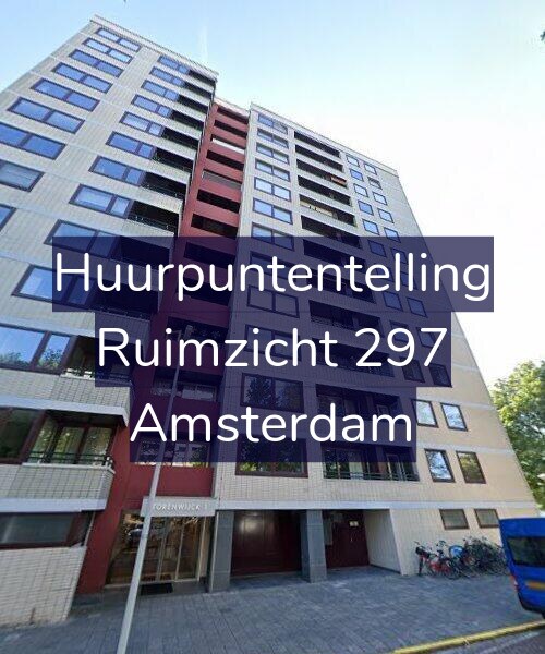 Foto gevel Huurpuntentelling voor Ruimzicht 297, Amsterdam