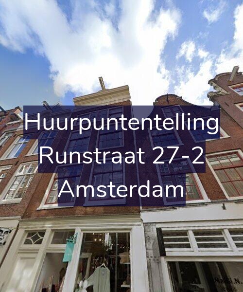 Foto gevel Huurpuntentelling voor Runstraat 27-2, Amsterdam