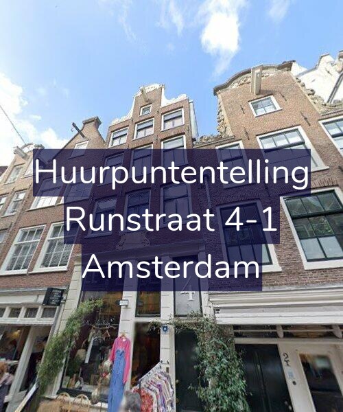 Foto gevel Huurpuntentelling voor Runstraat 4-1, Amsterdam