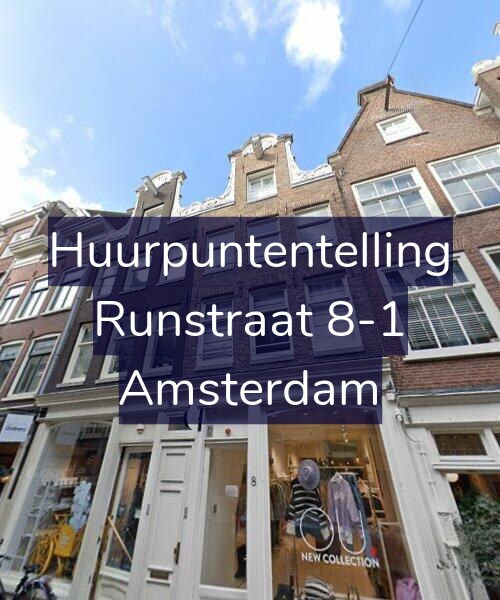 Foto gevel Huurpuntentelling voor Runstraat 8-1, Amsterdam