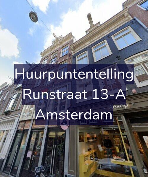 Foto gevel Huurpuntentelling voor Runstraat 13-A, Amsterdam