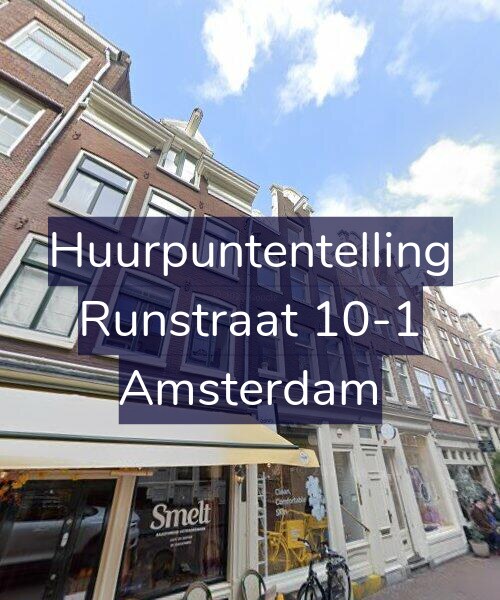 Foto gevel Huurpuntentelling voor Runstraat 10-1, Amsterdam