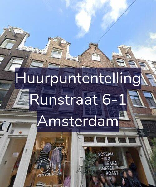 Foto gevel Huurpuntentelling voor Runstraat 6-1, Amsterdam