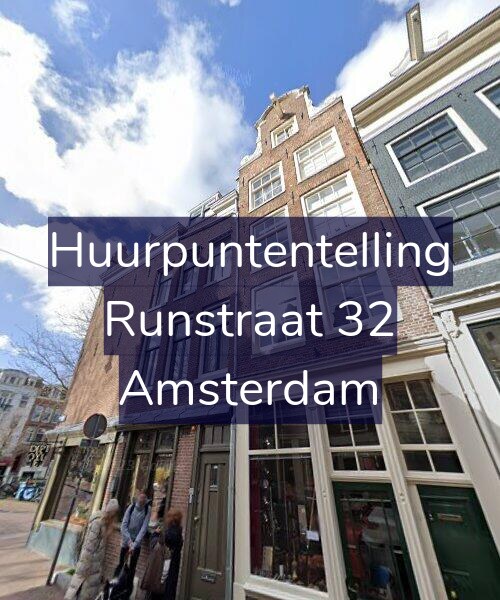 Foto gevel Huurpuntentelling voor Runstraat 32, Amsterdam