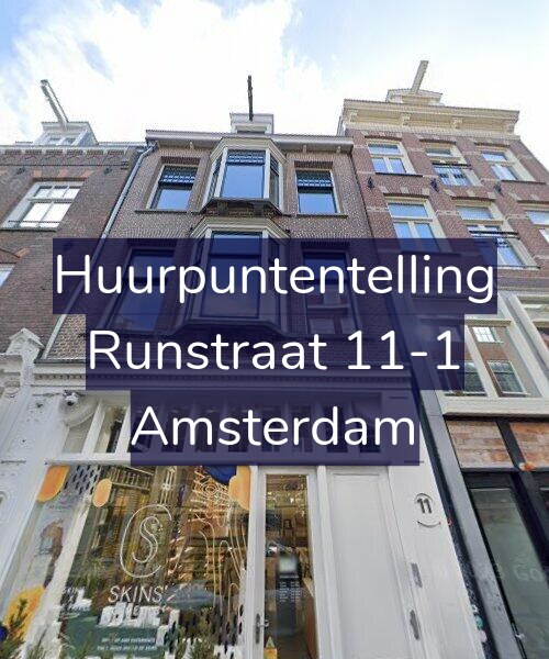 Foto gevel Huurpuntentelling voor Runstraat 11-1, Amsterdam