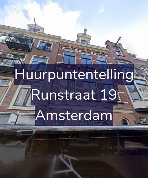 Foto gevel Huurpuntentelling voor Runstraat 19, Amsterdam