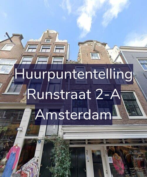 Foto gevel Huurpuntentelling voor Runstraat 2-A, Amsterdam