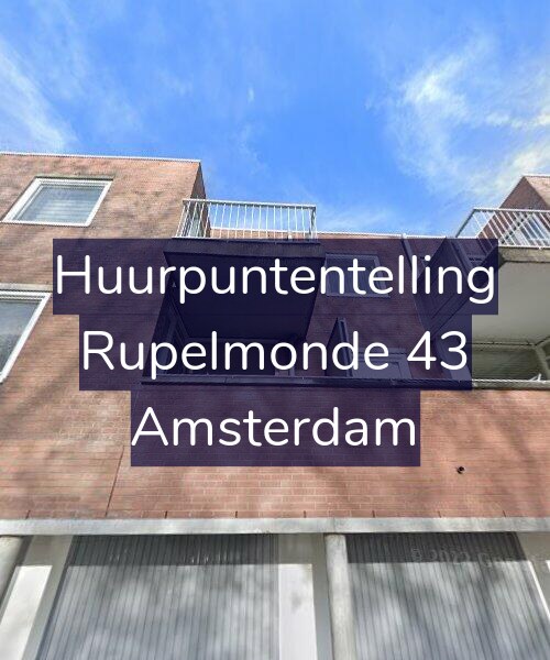 Foto gevel Huurpuntentelling voor Rupelmonde 43, Amsterdam