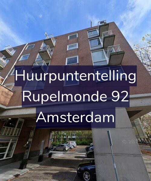 Foto gevel Huurpuntentelling voor Rupelmonde 92, Amsterdam