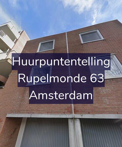 Foto gevel Huurpuntentelling voor Rupelmonde 63, Amsterdam