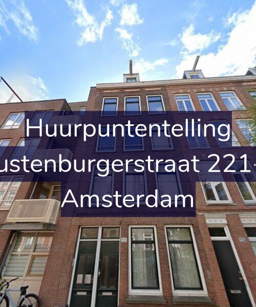 Foto gevel Huurpuntentelling voor Rustenburgerstraat 221-1, Amsterdam