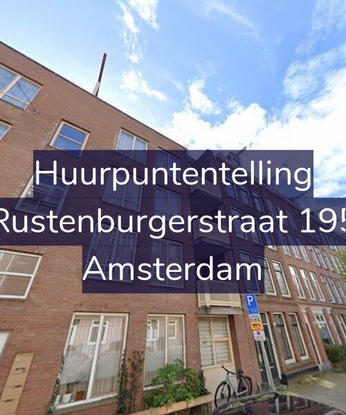Foto gevel Huurpuntentelling voor Rustenburgerstraat 195, Amsterdam